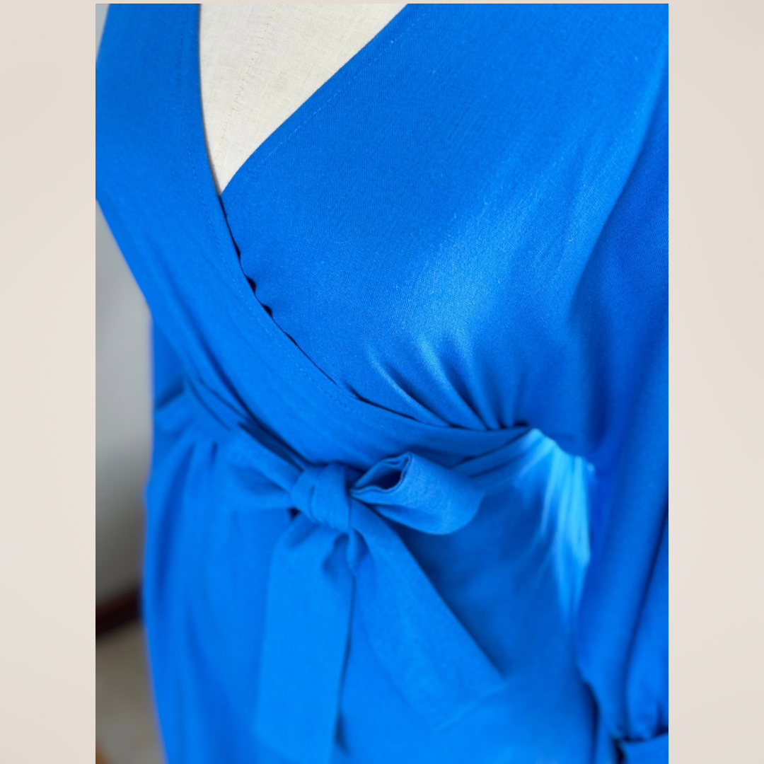 Wrap Jumpsuit Blue