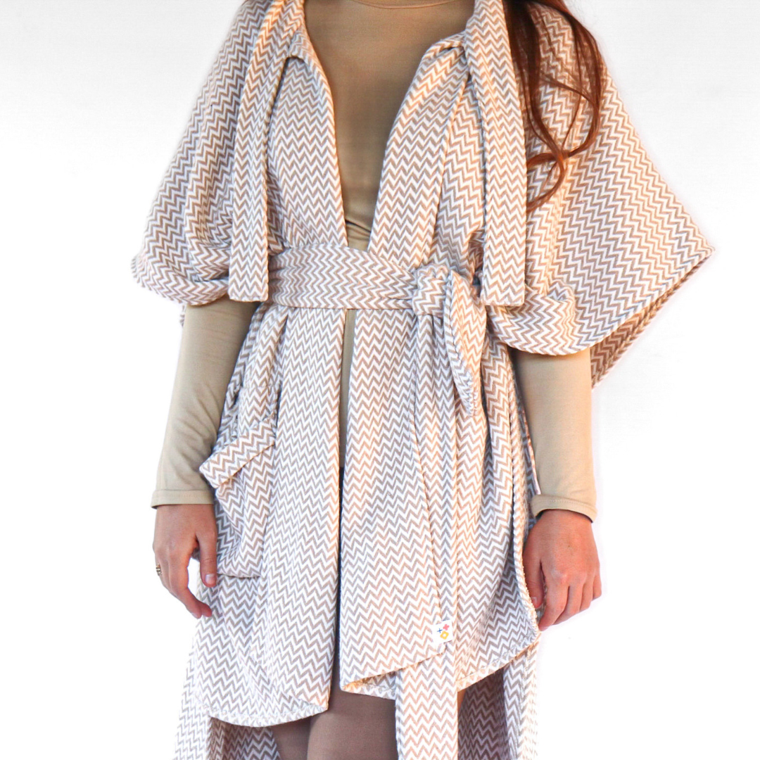 Toast Cape Coat Chevron