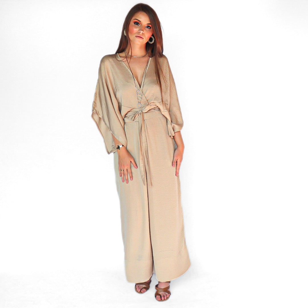 Athena Jumpsuit Champagne