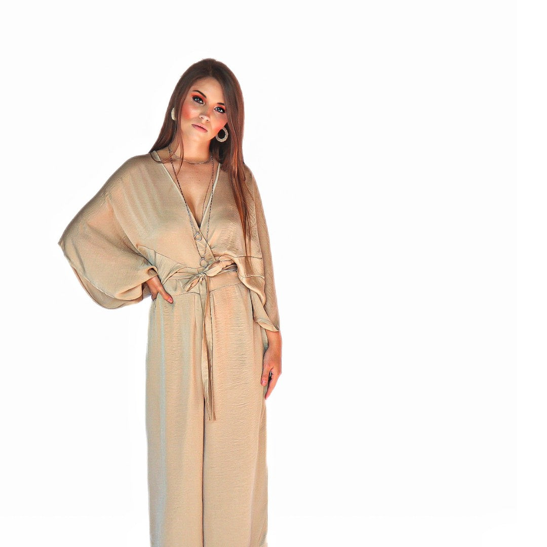 Athena Jumpsuit Champagne