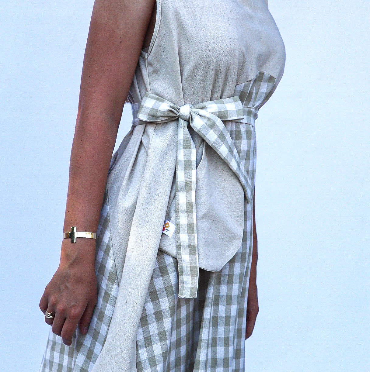 Egg Dress Reversible Check