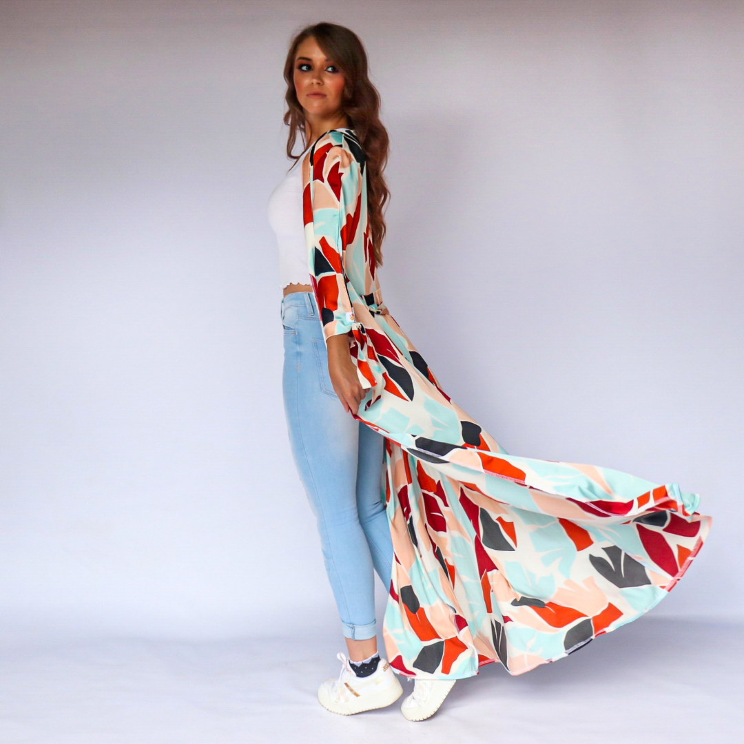 Cathrine Wrap Dress Tropical