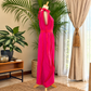 Milo Dress Cerise Pink and Red