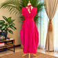 Milo Dress Cerise Pink and Red