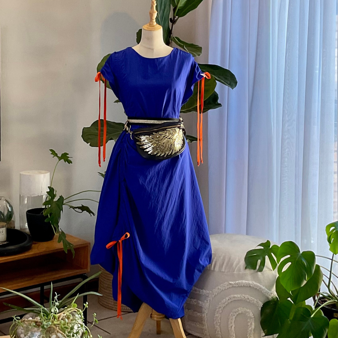 Parachute Dress Cobalt Blue  Mc Alpine