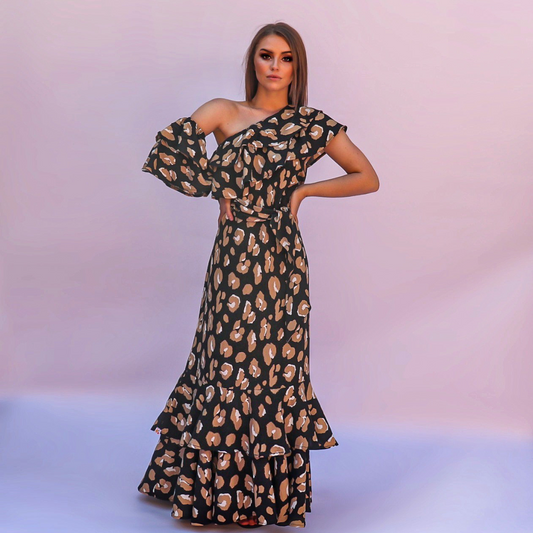 Samba Dress Safari Print