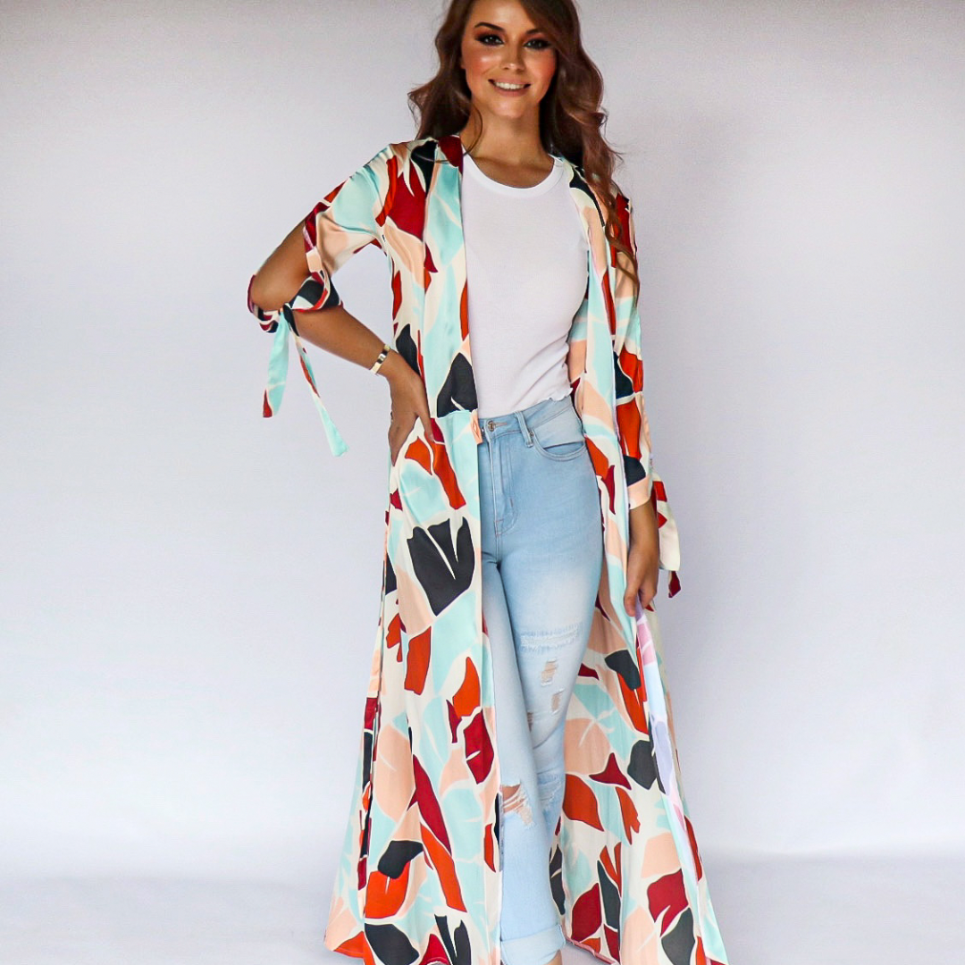 Cathrine Wrap Dress Tropical